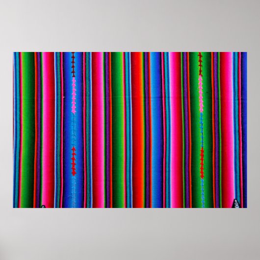 Textuur van Mexicaans weefsel Poster (Voorkant)
