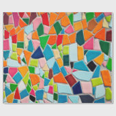 textuur van mozaïektegels sjabloon cadeaupapier (Vlak)