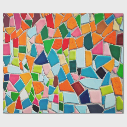 textuur van mozaïektegels sjabloon cadeaupapier (Vlak)