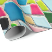 textuur van mozaïektegels sjabloon cadeaupapier (Rol Hoek)