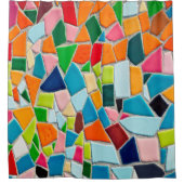 textuur van mozaïektegels sjabloon douchegordijn (Voorkant)