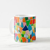 textuur van mozaïektegels sjabloon koffiemok (Voorkant links)