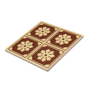 Textuur van natuurhouten keramische tegel tegeltje