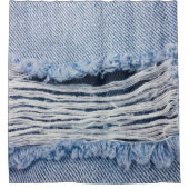 Textuur van natuurlinnen douchegordijn (Voorkant)