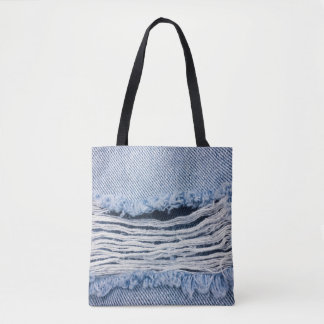 Textuur van natuurlinnen tote bag