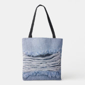 Textuur van natuurlinnen tote bag (Achterkant)