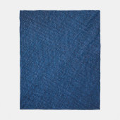textuur van naveljeans fleece deken (Voorkant)