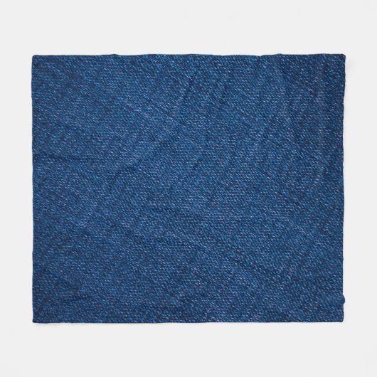 textuur van naveljeans fleece deken (Voorkant (Horizontaal))
