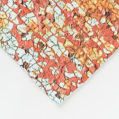 Textuur van old painted metalabstract, age, anc fleece deken (Hoek)