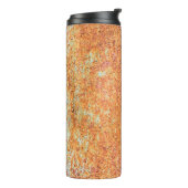 Textuur van old painted metalabstract, age, anc thermosbeker (Gedraaid links)