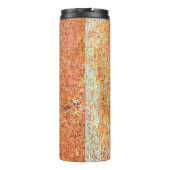 Textuur van old painted metalabstract, age, anc thermosbeker (Achterkant)