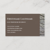 textuur van organische houtkorrels voor carpentry- visitekaartje (Achterkant)