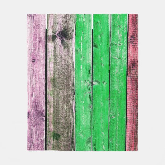Textuur van oude houten fenceabstract, achtergrond fleece deken (Voorkant)