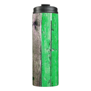 Textuur van oude houten fenceabstract, achtergrond thermosbeker