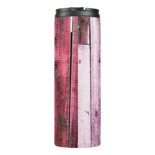 Textuur van oude houten fenceabstract, achtergrond thermosbeker (Achterkant)