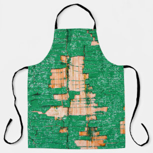 Textuur van oude houten omheining met schuurverf.  schort