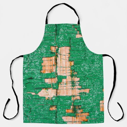 Textuur van oude houten omheining met schuurverf.  schort (Voorkant)