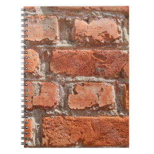 Textuur van oude ingewekte steen. Achtergrond van  Notitieboek