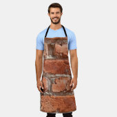 Textuur van oude ingewekte steen. Achtergrond van  Schort (Gedragen)