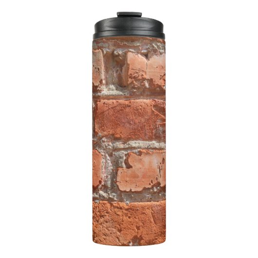Textuur van oude ingewekte steen. Achtergrond van  Thermosbeker (Voorkant)