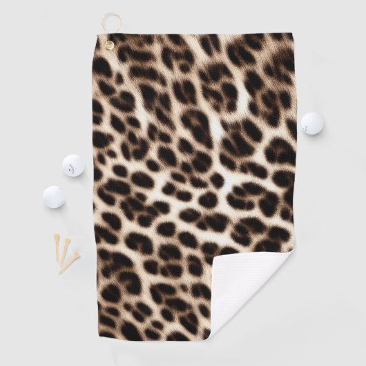 textuur van pelsdieren schil cheetah leopard golfhanddoek (Insitu)