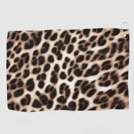 textuur van pelsdieren schil cheetah leopard golfhanddoek (Horizontaal)