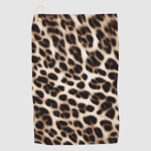 textuur van pelsdieren schil cheetah leopard golfhanddoek (Voorkant)