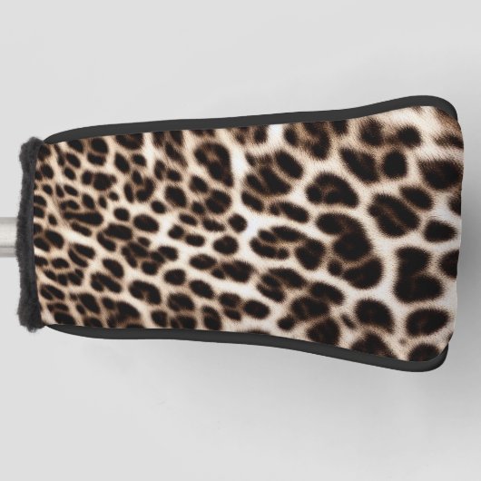 textuur van pelsdieren schil cheetah leopard golfheadcover (Voorkant)