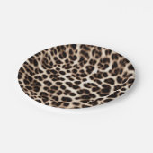textuur van pelsdieren schil cheetah leopard papieren bordje (Gekanteld)