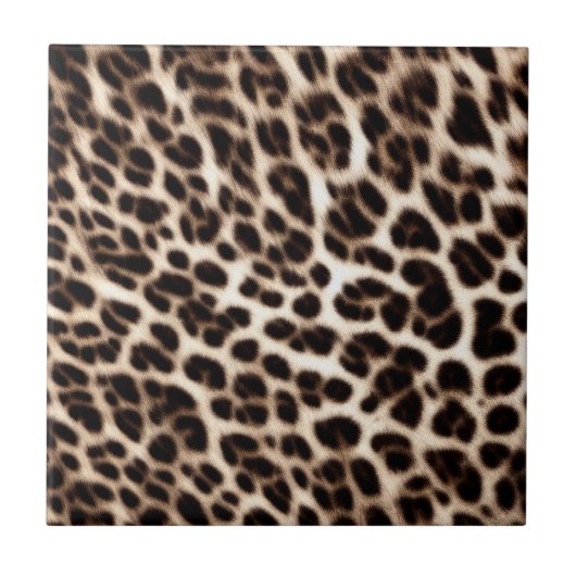 textuur van pelsdieren schil cheetah leopard tegeltje (Voorkant)