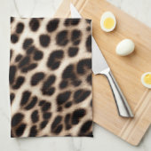 textuur van pelsdieren schil cheetah leopard theedoek (Quarter Fold)