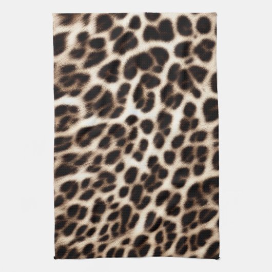 textuur van pelsdieren schil cheetah leopard theedoek (Verticaal)
