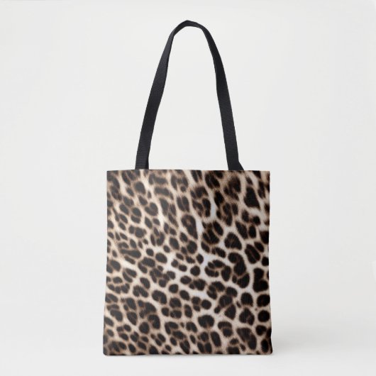 textuur van pelsdieren schil cheetah leopard tote bag (Voorkant)