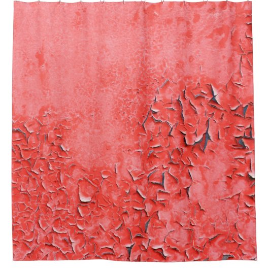 Textuur van roestgeschilderd ijzerwandbekleding douchegordijn (Voorkant)