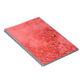 Textuur van roestgeschilderd ijzerwandbekleding notitieboek (Rechterzijde)