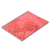 Textuur van roestgeschilderd ijzerwandbekleding notitieboek (Linkerzijde)