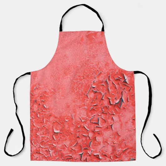 Textuur van roestgeschilderd ijzerwandbekleding schort (Voorkant)