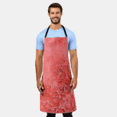 Textuur van roestgeschilderd ijzerwandbekleding schort (Gedragen)