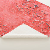 Textuur van roestgeschilderd ijzerwandbekleding sherpa deken (3/4)