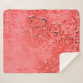 Textuur van roestgeschilderd ijzerwandbekleding sherpa deken (Voorkant (horizontaal))