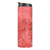 Textuur van  roestgeschilderd ijzerwandbekleding thermosbeker (Geroteerd rechts)