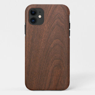 textuur van rood hout iPhone 11 hoesje
