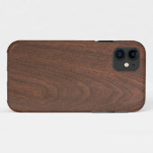 textuur van rood hout Case-Mate iPhone case (Achterkant (horizontaal))