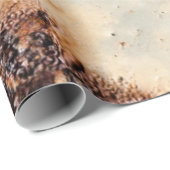 textuur van roodbruin roestvrij metaal cadeaupapier (Rol Hoek)