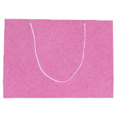 textuur van roze faux linnen groot cadeauzakje (Achterkant)
