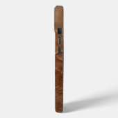  textuur van ruw leer Case-Mate iPhone case (Achterkant / Links)