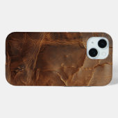  textuur van ruw leer Case-Mate iPhone case (Achterkant (horizontaal))