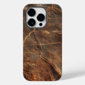  textuur van ruw leer Case-Mate iPhone case (Achterkant)