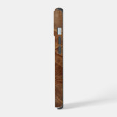 textuur van ruw leer iPhone 15 case (Linkerkant)