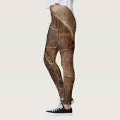  textuur van ruw leer leggings (Links)